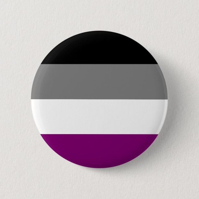 Asexual Flag 6 Cm Round Badge (Front)