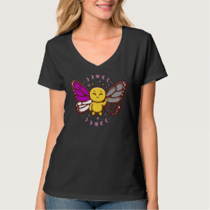 Asexual Flag Ace Monarch Butterfly Insect Subtle P T-Shirt