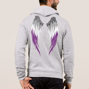 Asexual Flag - Angel Wings  Hoodie