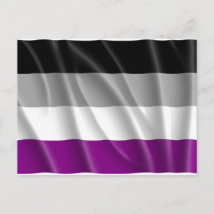 ASEXUAL FLAG FLYING -.png Postcard