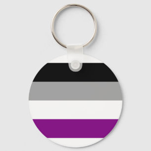 Asexual flag keychain