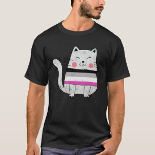 Asexual Flag LGBTQ Cats Pride Cat T-Shirt
