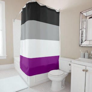 Asexual Flag Shower Curtain