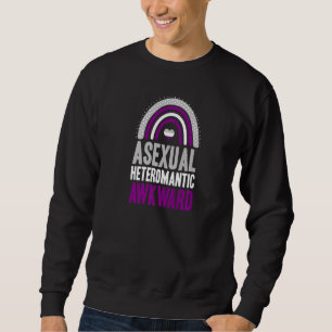 Asexual Heteroromantic Awkward Asexual Pride Bohem Sweatshirt