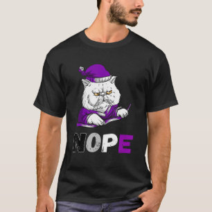 Asexual Nope Cat No Ace Asexual Flag Lgbqa Pride A T-Shirt