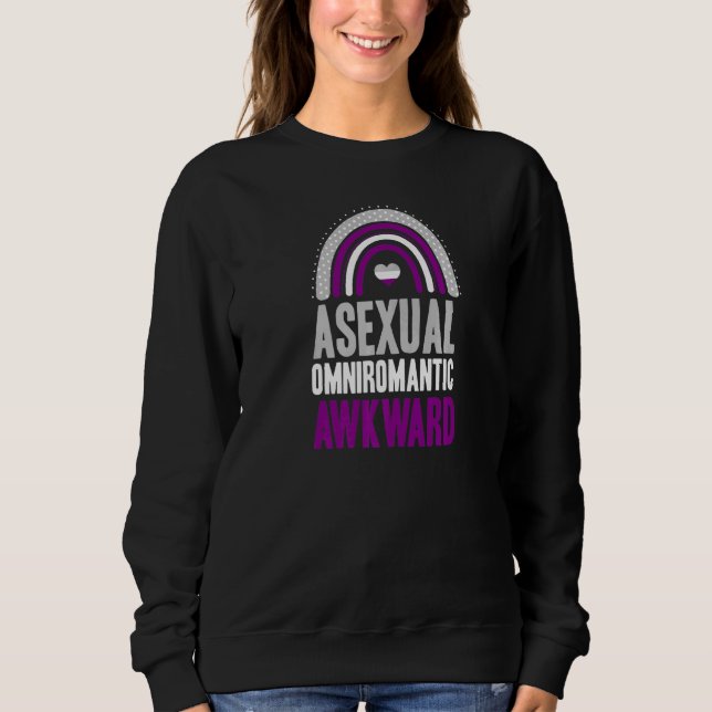 Asexual Omniromantic Awkward Asexual Pride Bohemia Sweatshirt (Front)