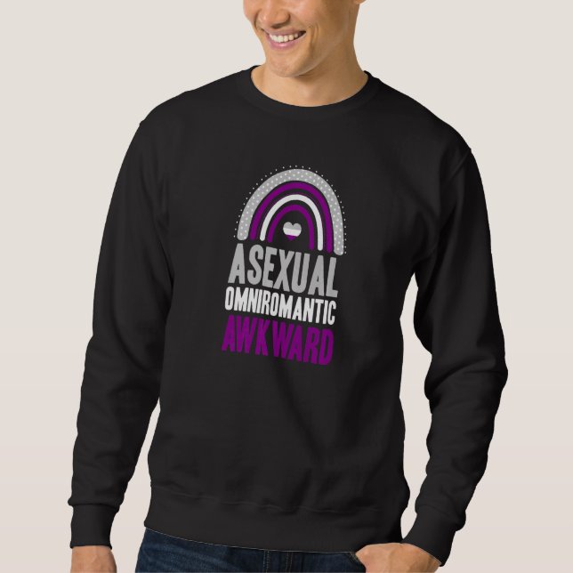 Asexual Omniromantic Awkward Asexual Pride Bohemia Sweatshirt (Front)