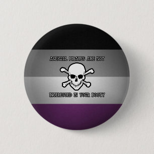 Asexual Pirates 6 Cm Round Badge