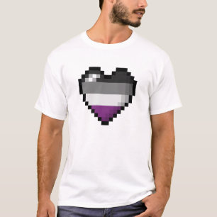 Asexual Pixel Heart T-Shirt