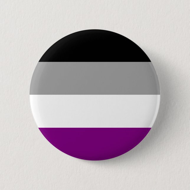 Asexual Pride 6 Cm Round Badge (Front)