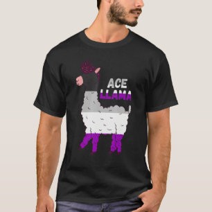 Asexual Pride Ace Llama Asexual Animal Asexuality T-Shirt
