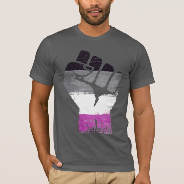 Asexual Pride and Power T-Shirt (Front)