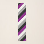 Asexual Pride Apple Watch Band Scarf<br><div class="desc">The asexual pride flag consists of four horizontal stripes: black, grey, white, and purple from top to bottom. The flag was created by AVEN user standup in August 2010, as part of a community effort to create and choose a flag. The black stripe represents asexuality; the grey stripe represents grey-aces...</div>