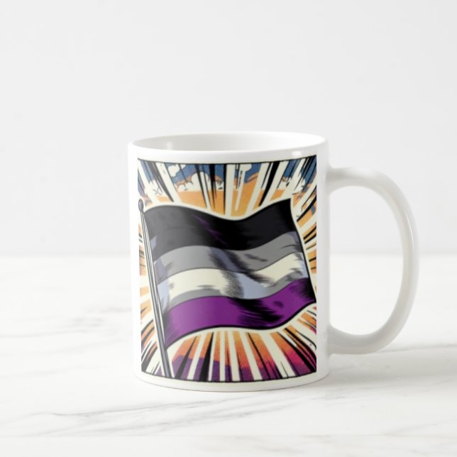 Asexual Pride Coffee Mug (Right)