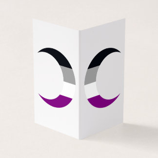 Asexual Pride Crescent Moons Greeting Card