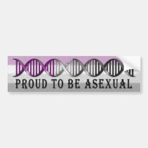 Asexual Pride DNA Bumper Sticker
