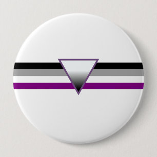 Asexual Pride Flag 10 Cm Round Badge