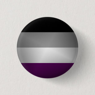 Asexual Pride Flag 3 Cm Round Badge