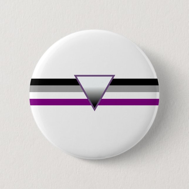 Asexual Pride Flag 6 Cm Round Badge (Front)