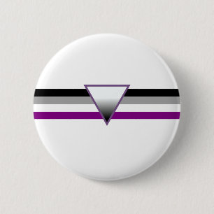 Asexual Pride Flag 6 Cm Round Badge
