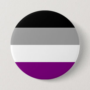 Asexual Pride Flag 7.5 Cm Round Badge