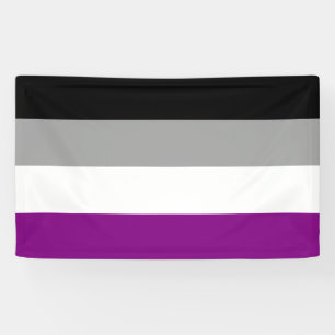 Asexual Pride Flag (Ace) (Asexuality) Banner