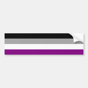 Asexual Pride Flag (Ace) (Asexuality) Bumper Sticker