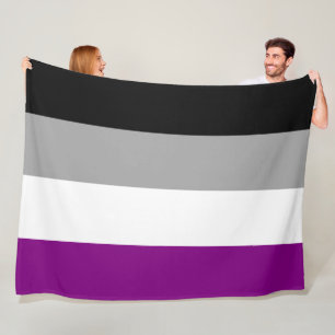 Asexual Pride Flag (Ace) (Asexuality) Fleece Blanket