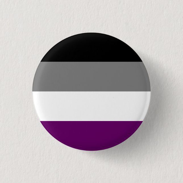 Asexual Pride Flag Badge (Front)