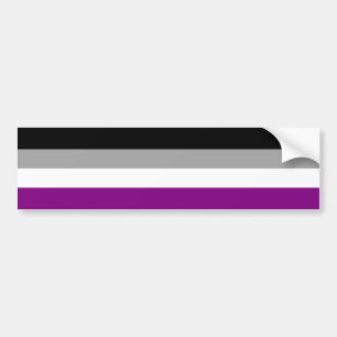 Asexual Pride Flag Bumper Sticker