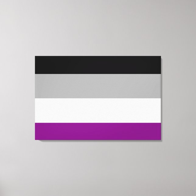 Asexual Pride Flag Canvas Print (Front)