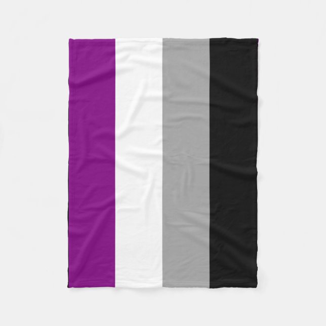 Asexual Pride Flag Fleece Blanket (Front)