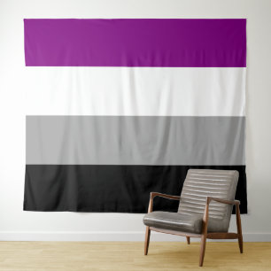 Asexual Pride Flag Horizontal Tapestry