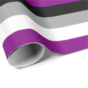 Asexual Pride Flag Horizontal Wrapping Paper