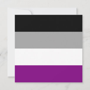Asexual Pride Flag Invitation