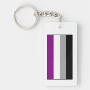 Asexual Pride Flag Key Ring