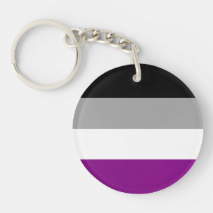 Asexual Pride Flag Key Ring