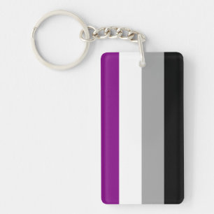 Asexual Pride Flag Key Ring