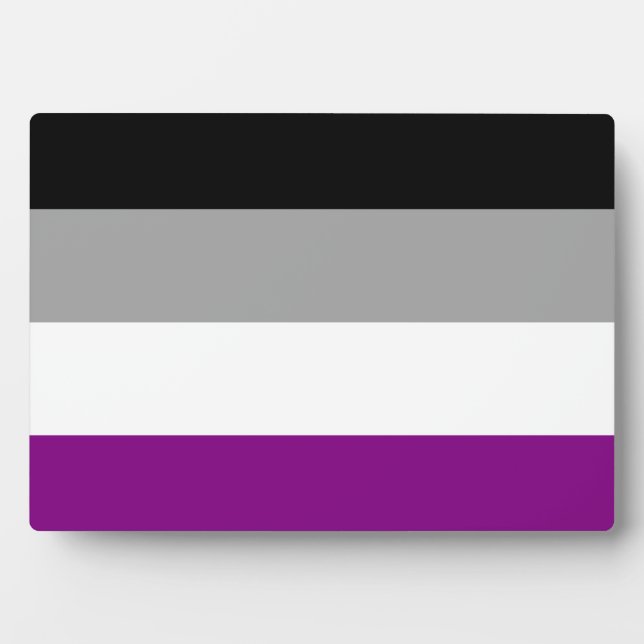 Asexual Pride Flag LGBTQ Plaque (Front)
