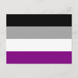 Asexual Pride Flag LGBTQ Postcard