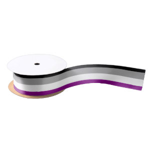Asexual Pride Flag LGBTQ Satin Ribbon