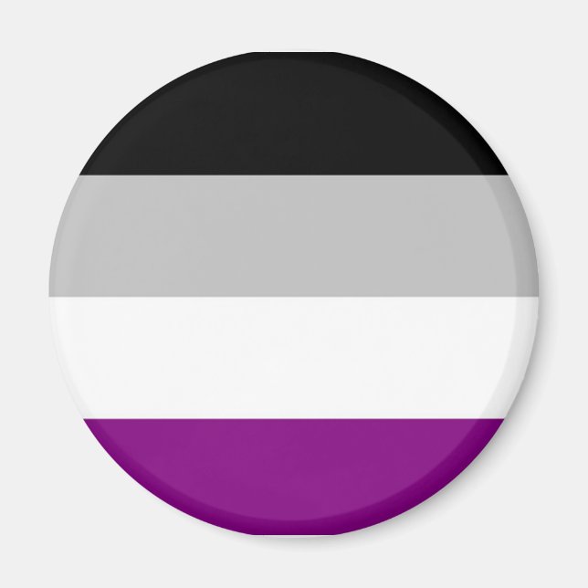 Asexual Pride Flag Magnet (Front)