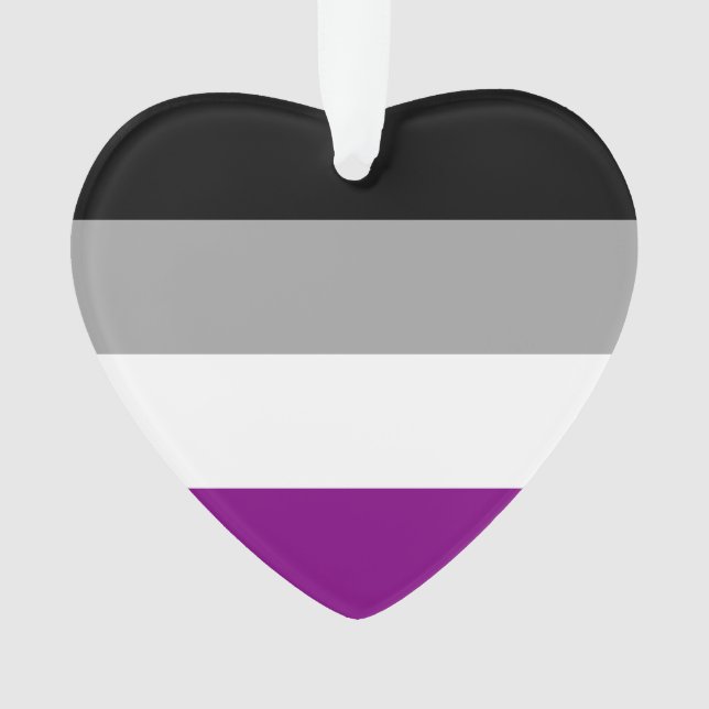 Asexual Pride Flag Ornament (Front)