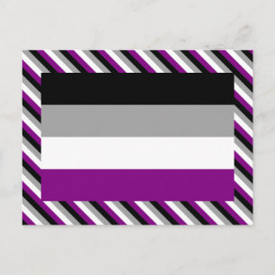 Asexual Pride Flag Postcard