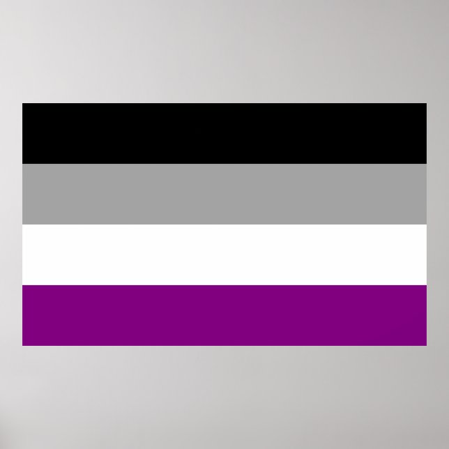 Asexual Pride Flag Poster (Front)