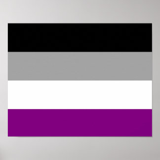Asexual Pride Flag Poster