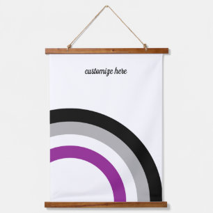 Asexual Pride Flag Rainbow Personalised Hanging Tapestry