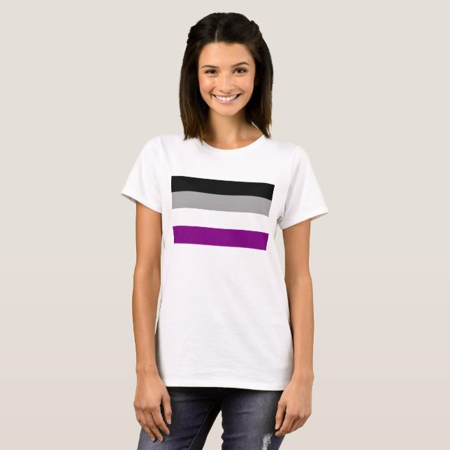 Asexual Pride Flag T-Shirt (Front Full)