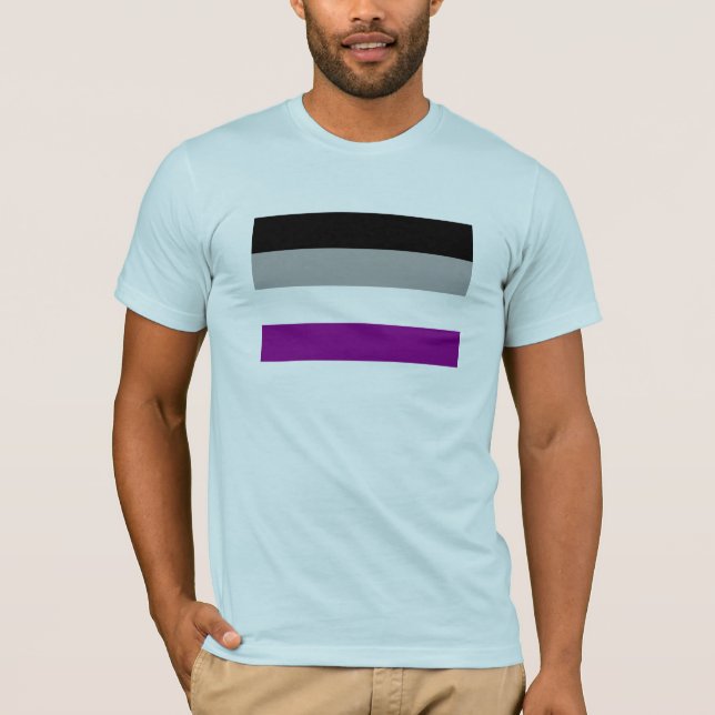 Asexual Pride Flag T-Shirt (Front)