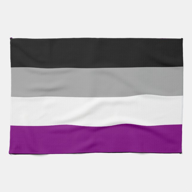 Asexual Pride Flag Tea Towel (Horizontal)